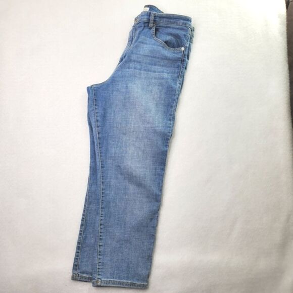 Ella Moss High Waist Medium Wash Straight Jeans Size 14/32 Retro - Picture 10 of 13